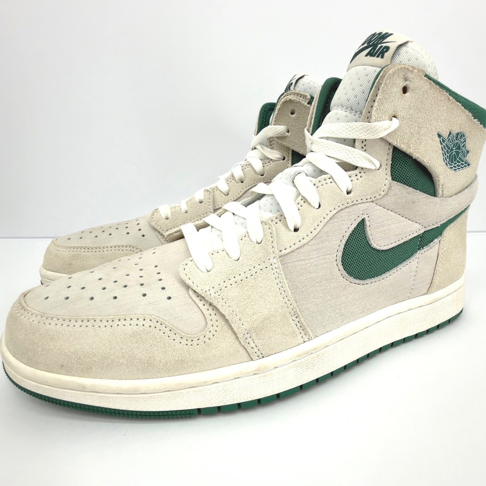 Nike Air Jordan 1 Zoom Air CMFT High Stadium Green Sail Suede Men's Sneakers